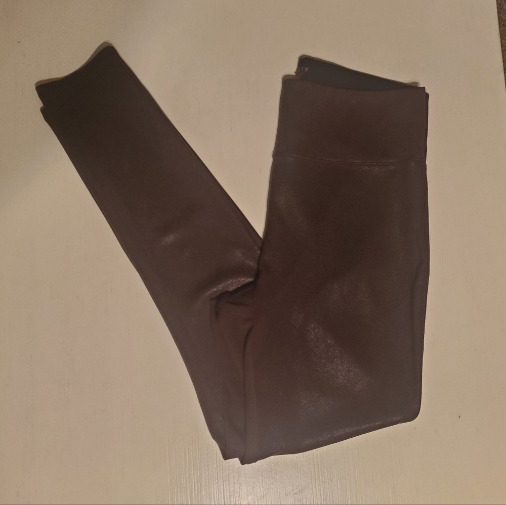 SPANX Black Logo Stretch Shapewear Bottoms, Size L